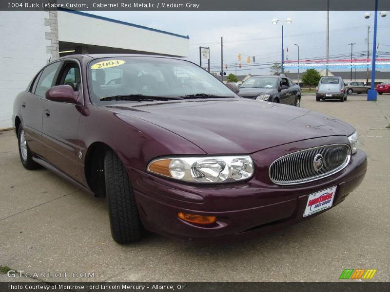 Cabernet Red Metallic / Medium Gray 2004 Buick LeSabre Custom