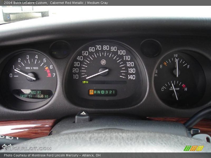 Cabernet Red Metallic / Medium Gray 2004 Buick LeSabre Custom