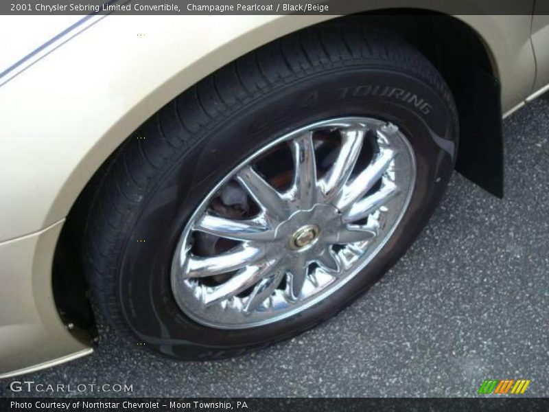 Champagne Pearlcoat / Black/Beige 2001 Chrysler Sebring Limited Convertible