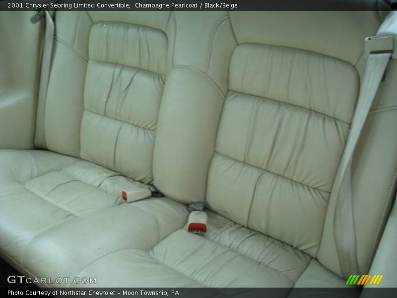 Champagne Pearlcoat / Black/Beige 2001 Chrysler Sebring Limited Convertible