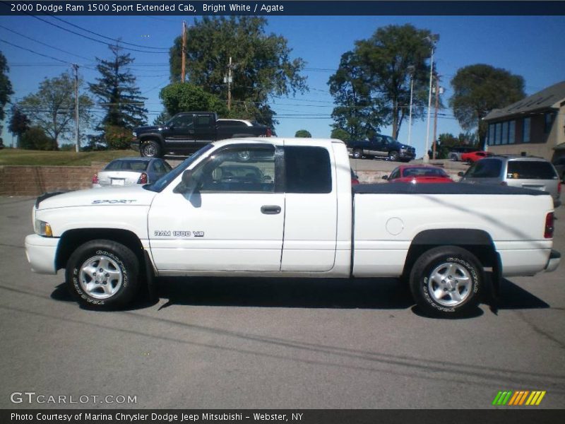 Bright White / Agate 2000 Dodge Ram 1500 Sport Extended Cab