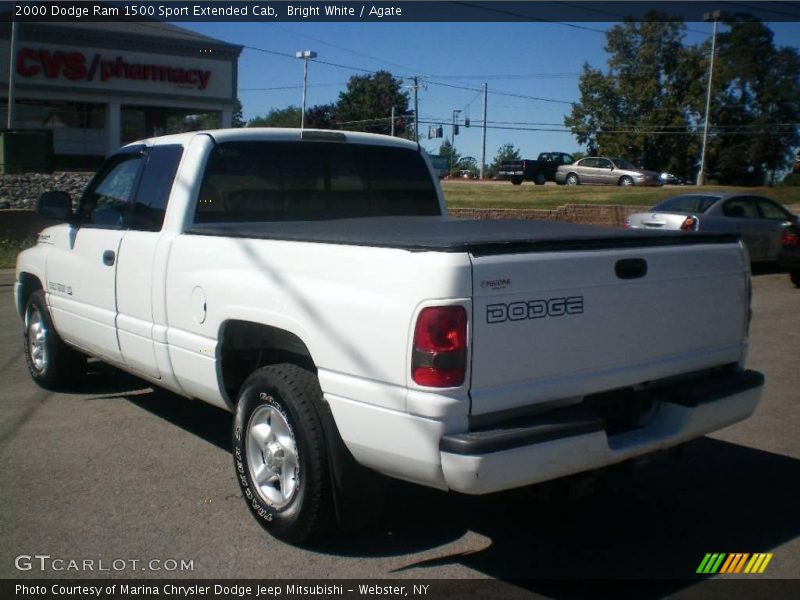 Bright White / Agate 2000 Dodge Ram 1500 Sport Extended Cab