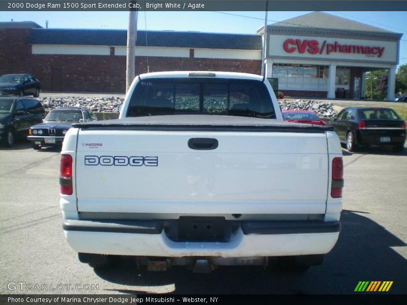 Bright White / Agate 2000 Dodge Ram 1500 Sport Extended Cab