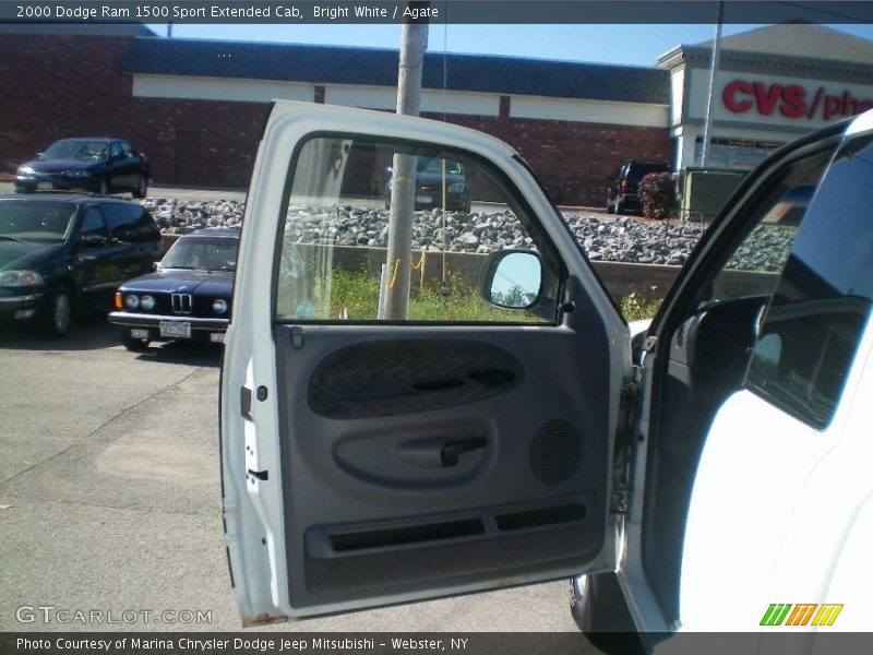 Bright White / Agate 2000 Dodge Ram 1500 Sport Extended Cab