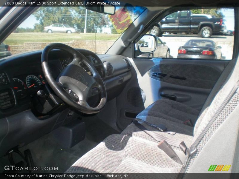 Bright White / Agate 2000 Dodge Ram 1500 Sport Extended Cab