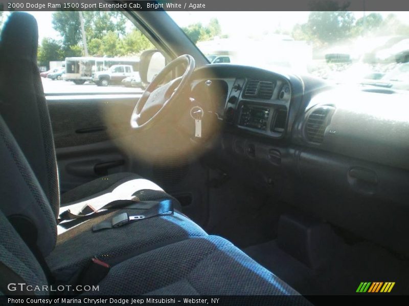 Bright White / Agate 2000 Dodge Ram 1500 Sport Extended Cab