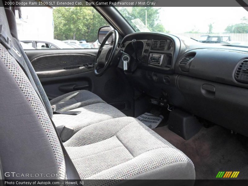 Dark Garnet Red Pearlcoat / Mist Gray 2000 Dodge Ram 1500 SLT Extended Cab