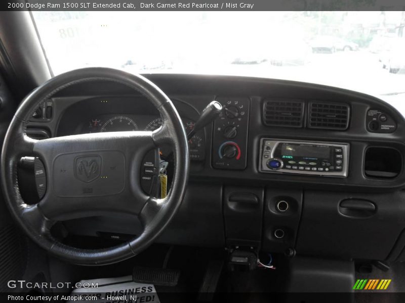 Dark Garnet Red Pearlcoat / Mist Gray 2000 Dodge Ram 1500 SLT Extended Cab