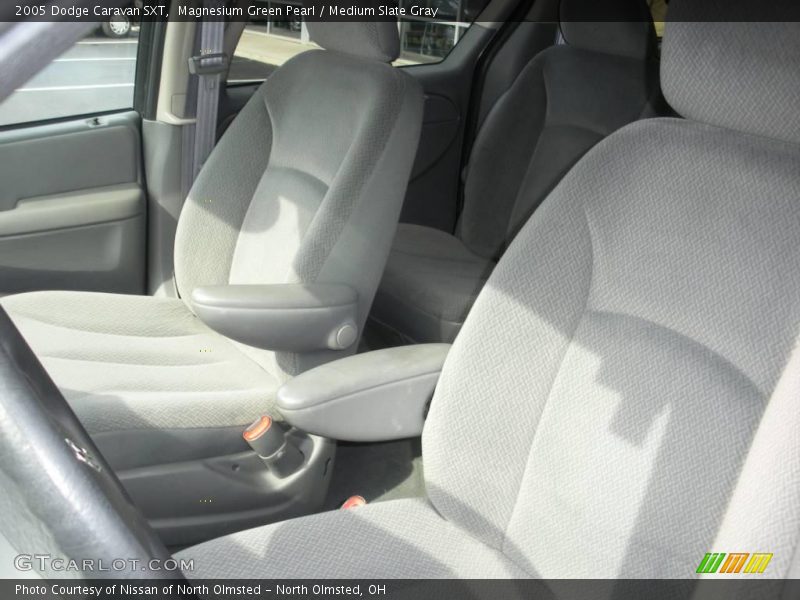 Magnesium Green Pearl / Medium Slate Gray 2005 Dodge Caravan SXT