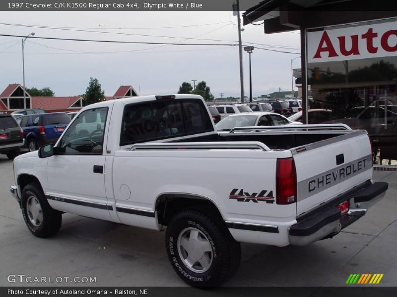 Olympic White / Blue 1997 Chevrolet C/K K1500 Regular Cab 4x4