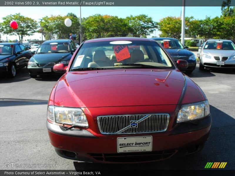 Venetian Red Metallic / Taupe/LightTaupe 2002 Volvo S80 2.9