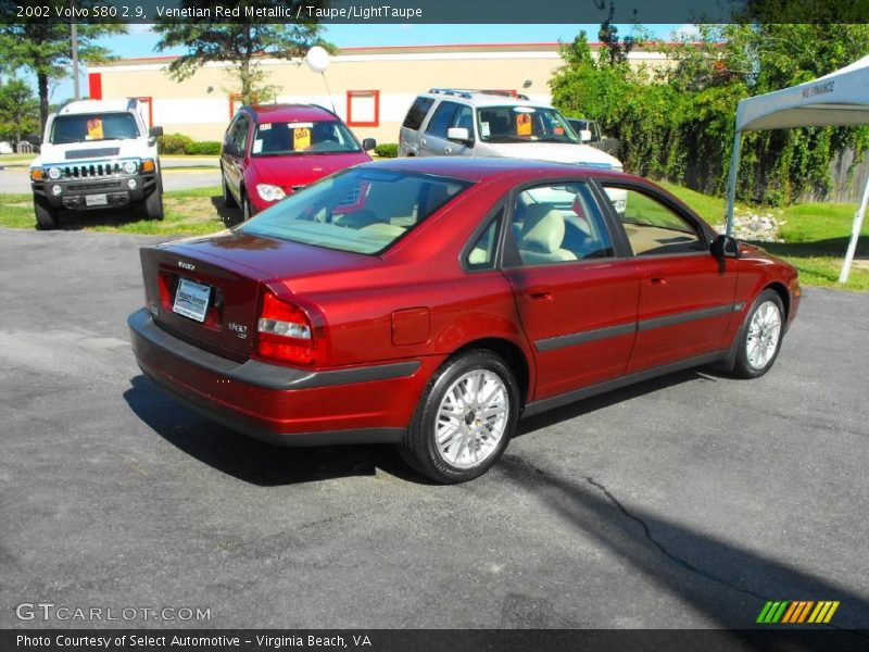 Venetian Red Metallic / Taupe/LightTaupe 2002 Volvo S80 2.9