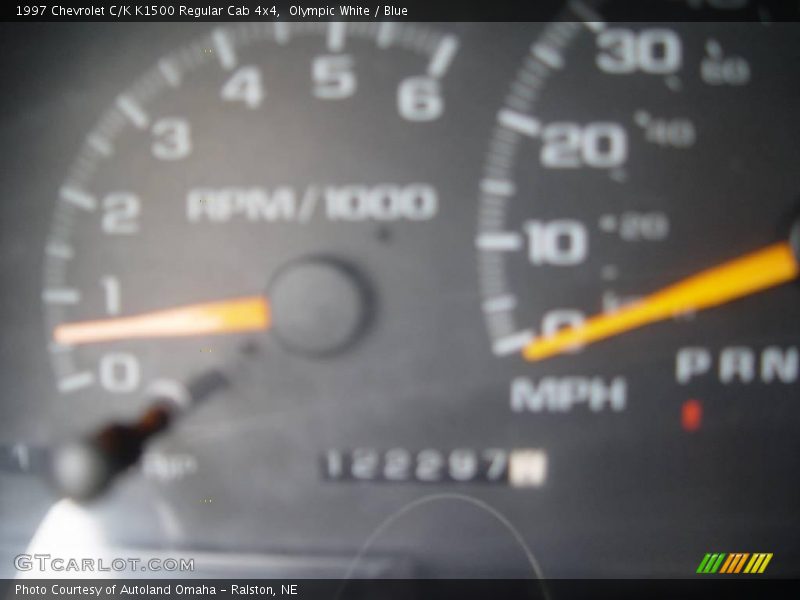 Olympic White / Blue 1997 Chevrolet C/K K1500 Regular Cab 4x4