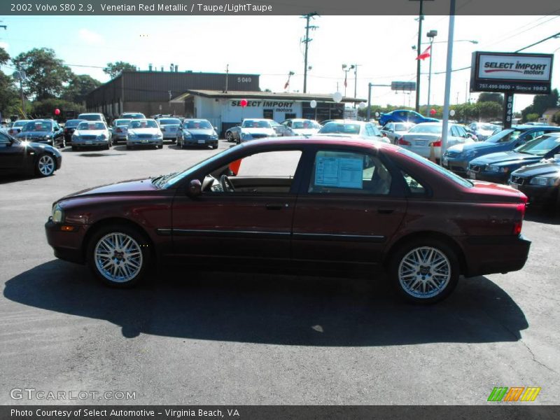 Venetian Red Metallic / Taupe/LightTaupe 2002 Volvo S80 2.9