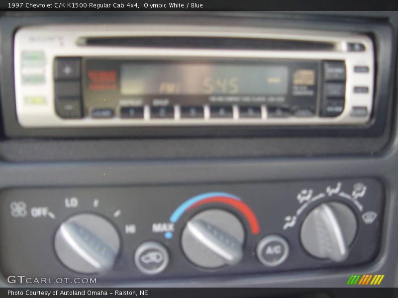 Olympic White / Blue 1997 Chevrolet C/K K1500 Regular Cab 4x4