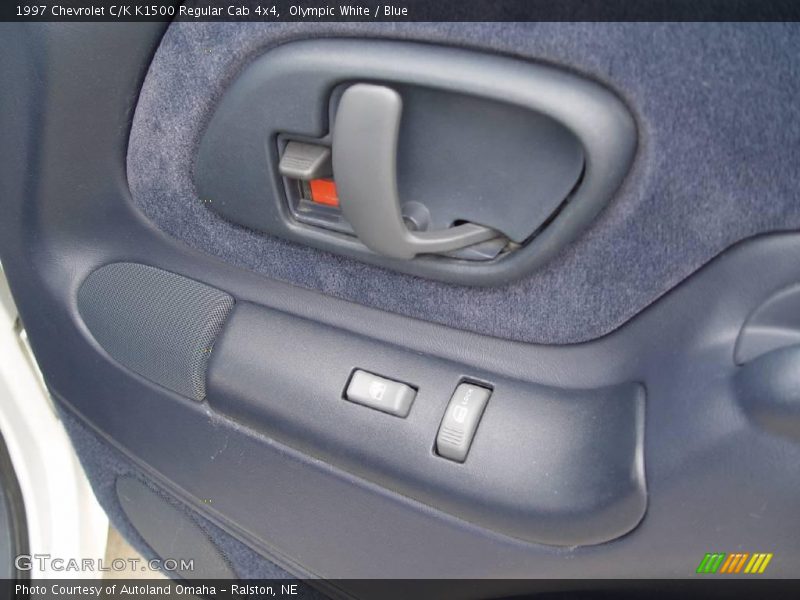 Olympic White / Blue 1997 Chevrolet C/K K1500 Regular Cab 4x4