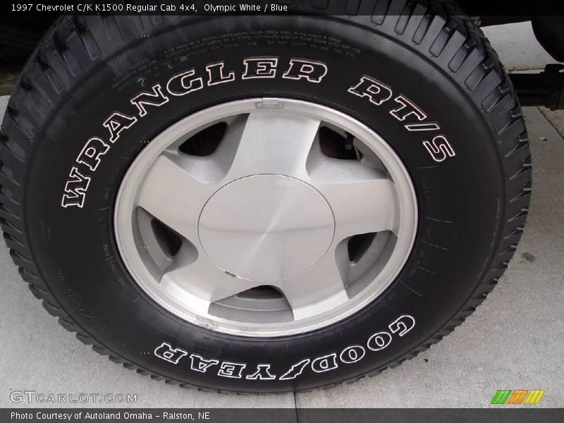 Olympic White / Blue 1997 Chevrolet C/K K1500 Regular Cab 4x4