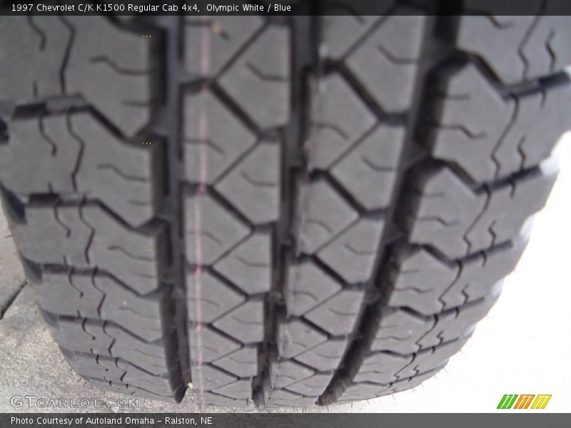 Olympic White / Blue 1997 Chevrolet C/K K1500 Regular Cab 4x4
