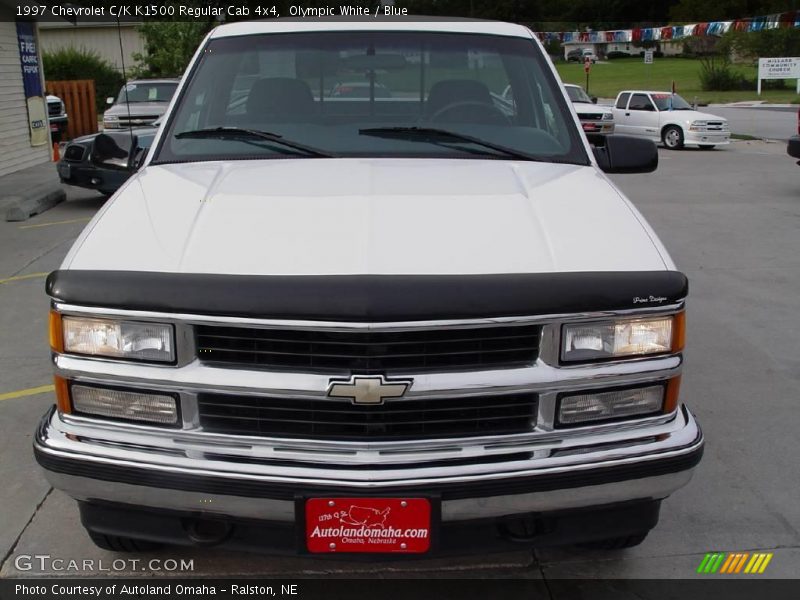 Olympic White / Blue 1997 Chevrolet C/K K1500 Regular Cab 4x4