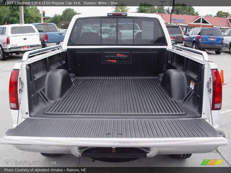 Olympic White / Blue 1997 Chevrolet C/K K1500 Regular Cab 4x4