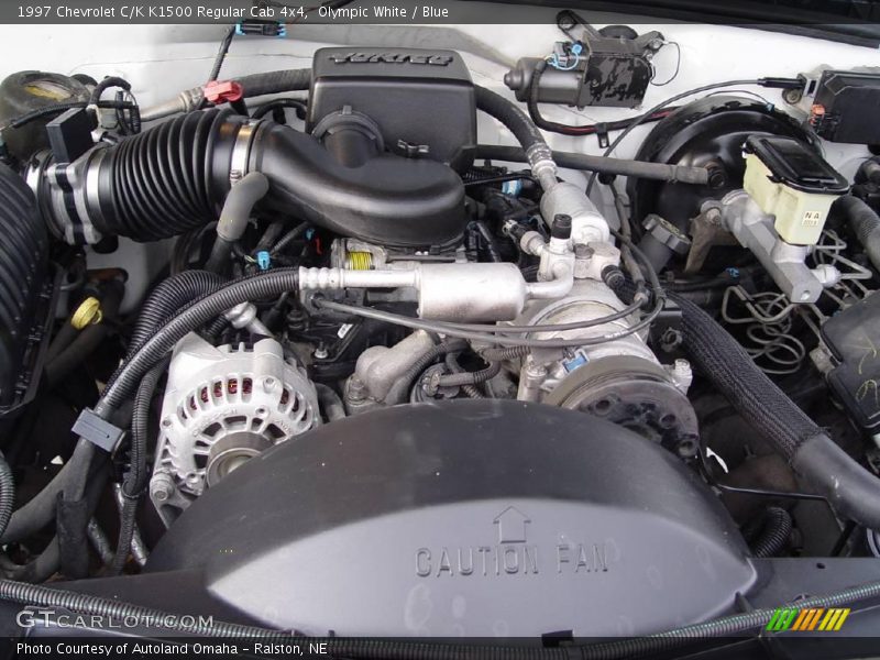 Olympic White / Blue 1997 Chevrolet C/K K1500 Regular Cab 4x4