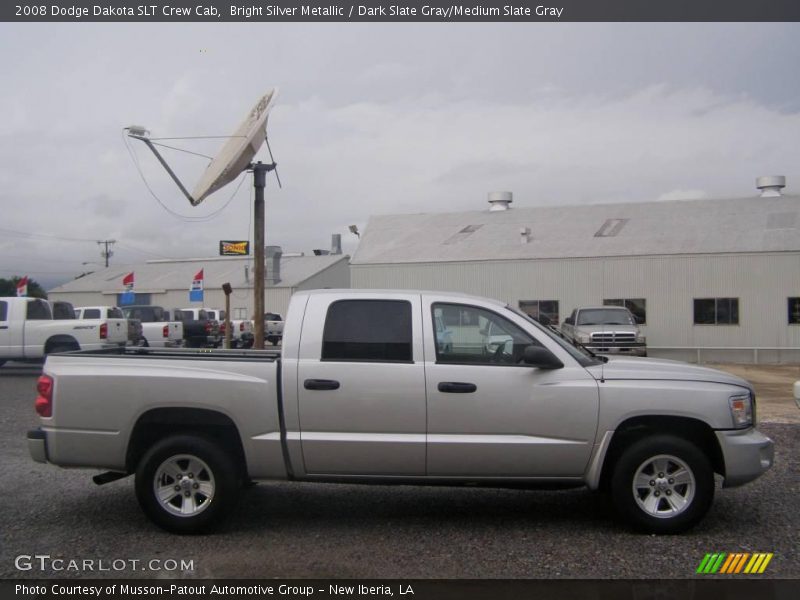 Bright Silver Metallic / Dark Slate Gray/Medium Slate Gray 2008 Dodge Dakota SLT Crew Cab