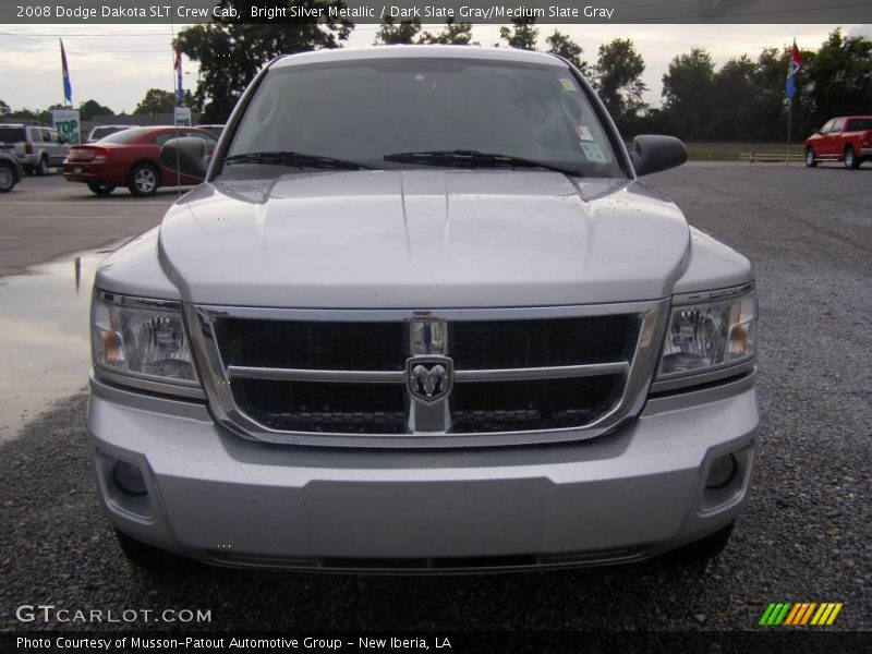Bright Silver Metallic / Dark Slate Gray/Medium Slate Gray 2008 Dodge Dakota SLT Crew Cab