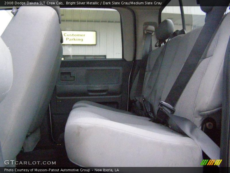 Bright Silver Metallic / Dark Slate Gray/Medium Slate Gray 2008 Dodge Dakota SLT Crew Cab