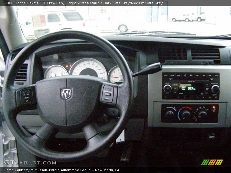 Bright Silver Metallic / Dark Slate Gray/Medium Slate Gray 2008 Dodge Dakota SLT Crew Cab