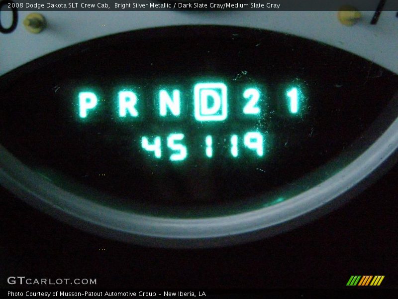 Bright Silver Metallic / Dark Slate Gray/Medium Slate Gray 2008 Dodge Dakota SLT Crew Cab