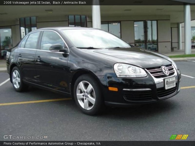 Black / Anthracite Black 2008 Volkswagen Jetta SE Sedan