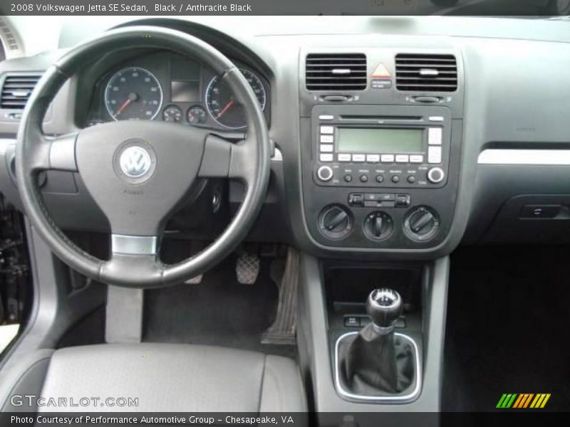 Black / Anthracite Black 2008 Volkswagen Jetta SE Sedan