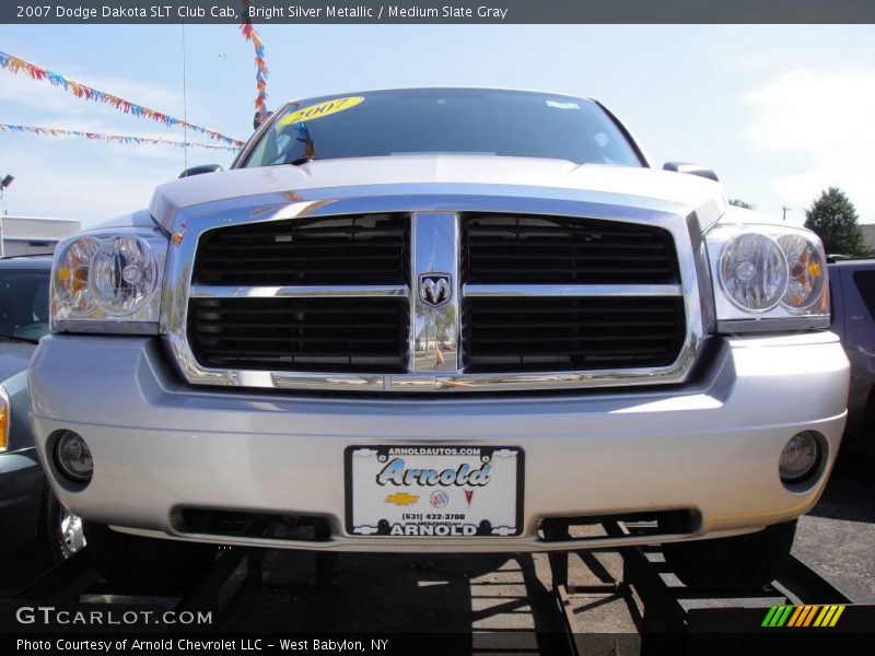 Bright Silver Metallic / Medium Slate Gray 2007 Dodge Dakota SLT Club Cab