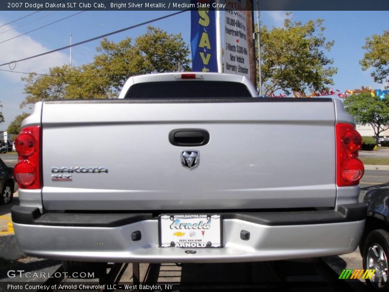 Bright Silver Metallic / Medium Slate Gray 2007 Dodge Dakota SLT Club Cab