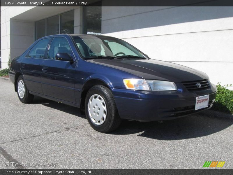 Blue Velvet Pearl / Gray 1999 Toyota Camry LE
