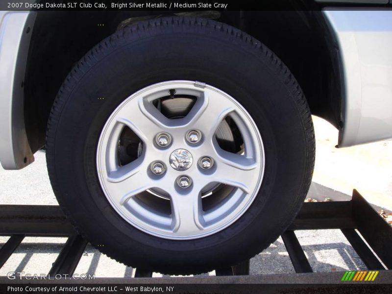 Bright Silver Metallic / Medium Slate Gray 2007 Dodge Dakota SLT Club Cab