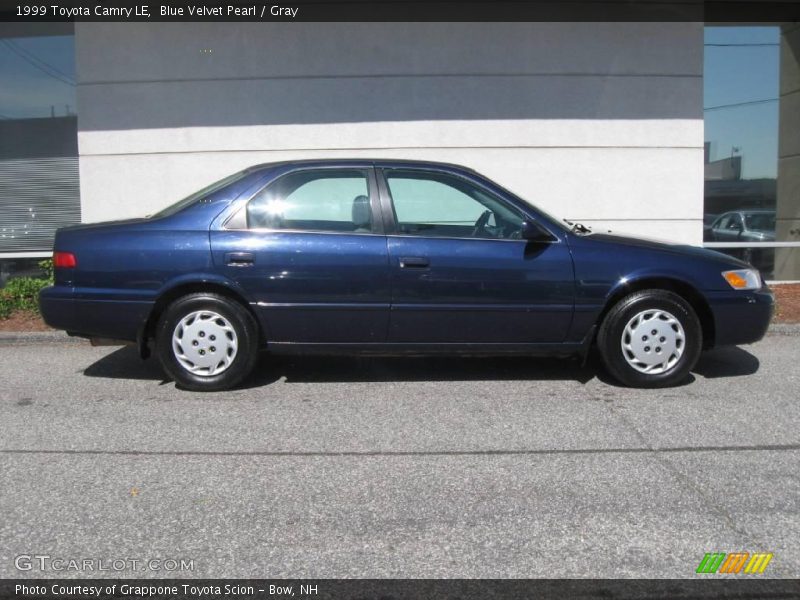 Blue Velvet Pearl / Gray 1999 Toyota Camry LE