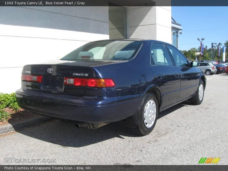 Blue Velvet Pearl / Gray 1999 Toyota Camry LE