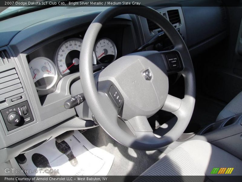 Bright Silver Metallic / Medium Slate Gray 2007 Dodge Dakota SLT Club Cab