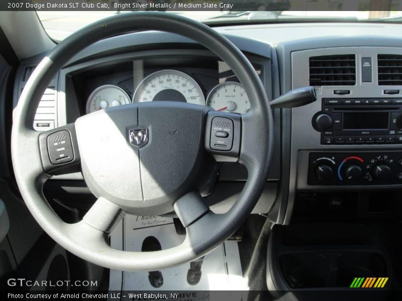 Bright Silver Metallic / Medium Slate Gray 2007 Dodge Dakota SLT Club Cab