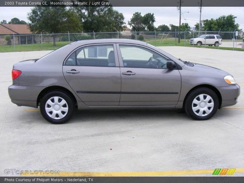 Moonshadow Metallic / Light Gray 2003 Toyota Corolla CE