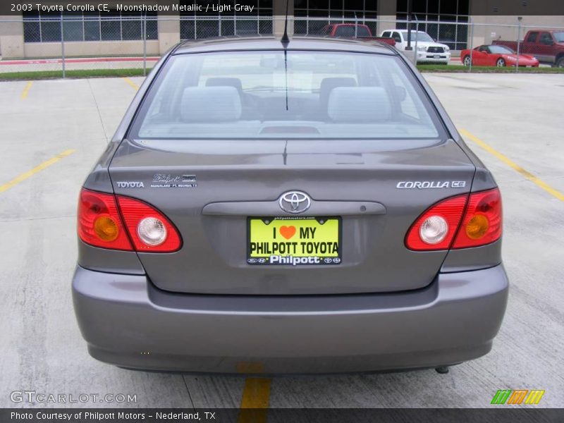 Moonshadow Metallic / Light Gray 2003 Toyota Corolla CE