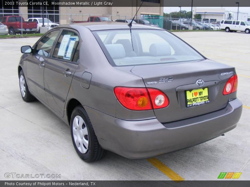 Moonshadow Metallic / Light Gray 2003 Toyota Corolla CE