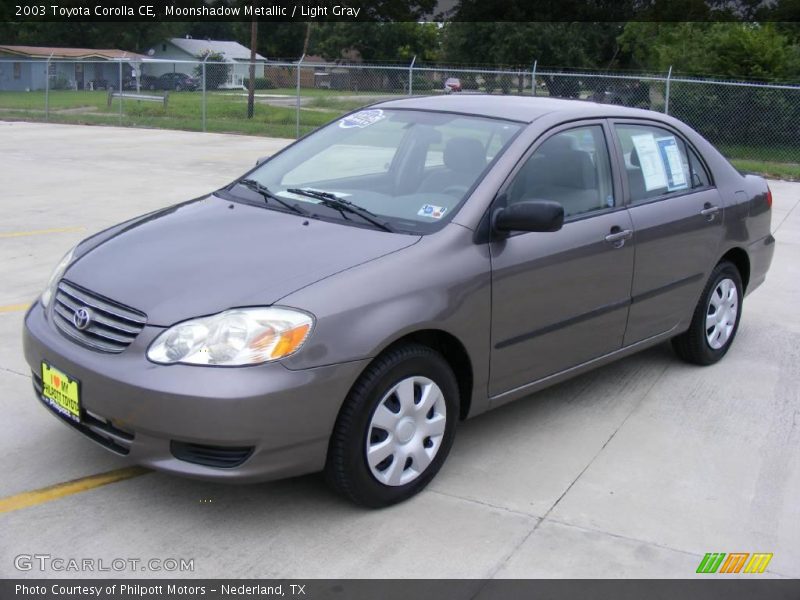 Moonshadow Metallic / Light Gray 2003 Toyota Corolla CE