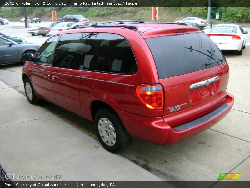 Inferno Red Tinted Pearlcoat / Taupe 2002 Chrysler Town & Country eL