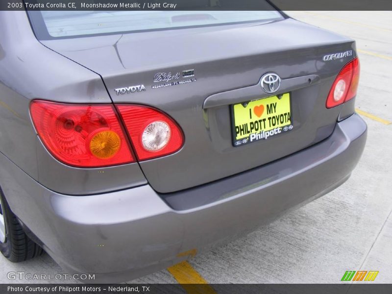 Moonshadow Metallic / Light Gray 2003 Toyota Corolla CE