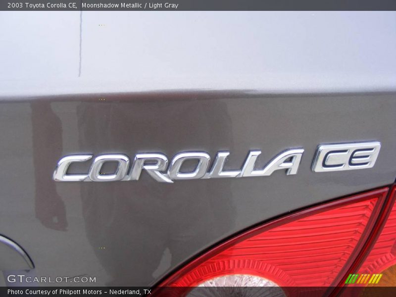 Moonshadow Metallic / Light Gray 2003 Toyota Corolla CE