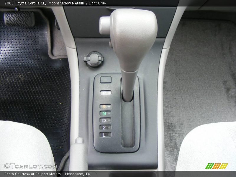 Moonshadow Metallic / Light Gray 2003 Toyota Corolla CE
