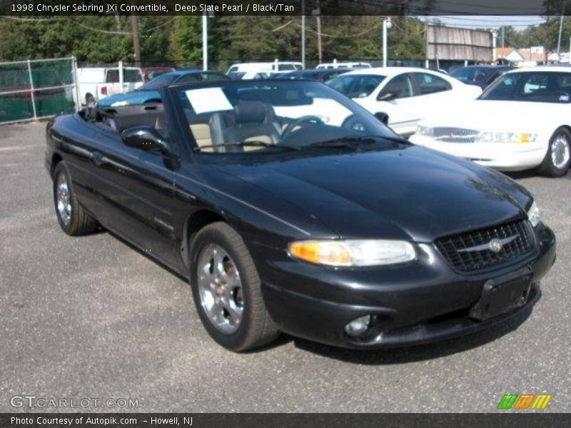 Deep Slate Pearl / Black/Tan 1998 Chrysler Sebring JXi Convertible