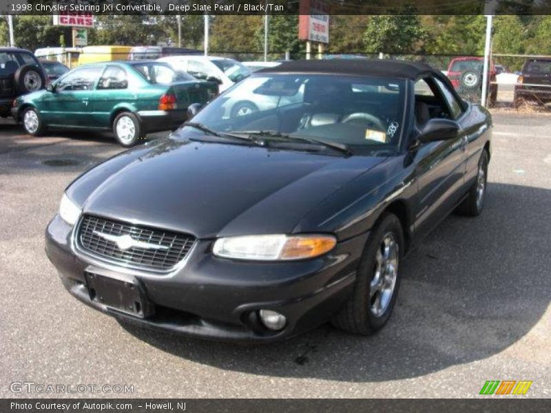 Deep Slate Pearl / Black/Tan 1998 Chrysler Sebring JXi Convertible